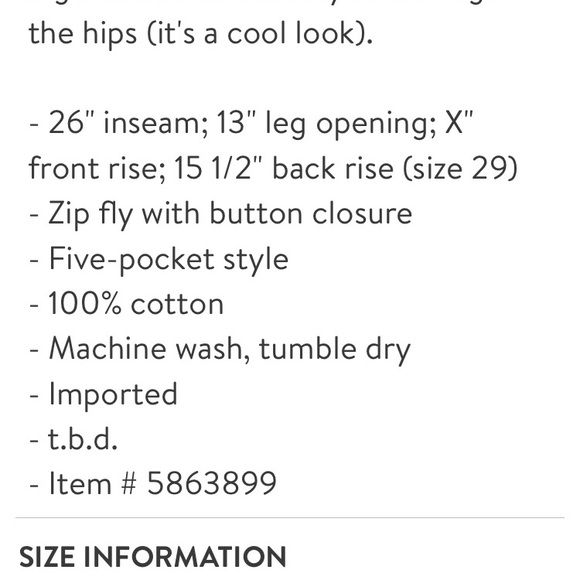 Madewell “Momjean”—NWT - Picture 5 of 5